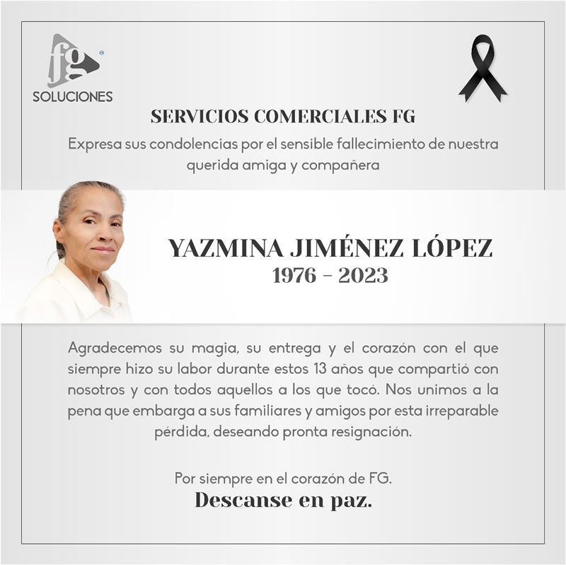 Jazmina Jiménez López Descanse en Paz